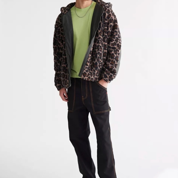 URBAN OUTFITTERS UO Patterned Fleece Hooded Jacket - NWT (L) - Picture 15 of 16